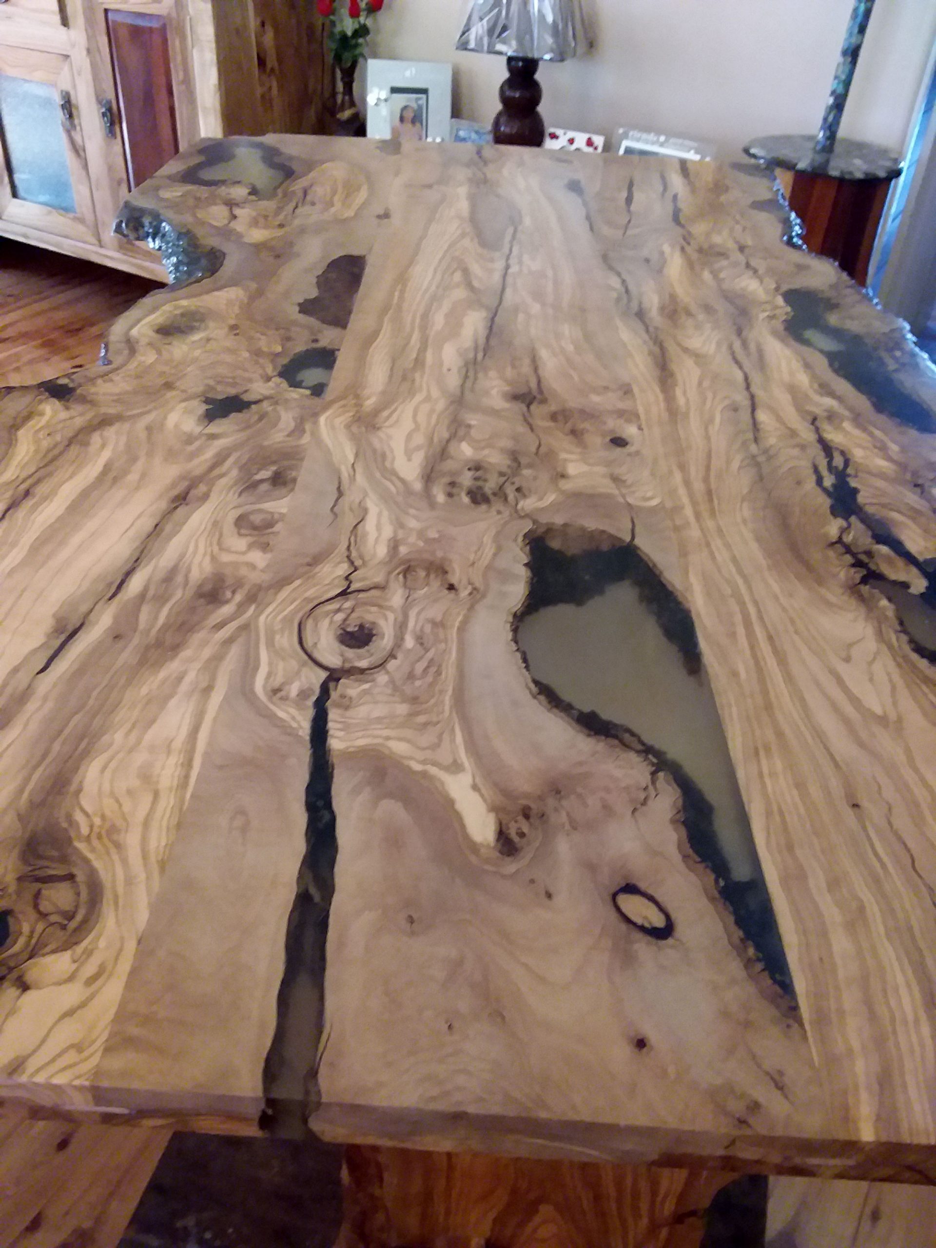 Live Edge - Olive Dining Table